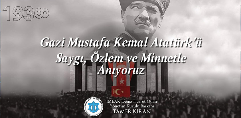 Cumhuriyetimizin kurucusu Gazi Mustafa Kemal Atatürk’ü, vefatının 83. yıl dönümünde saygıyla yad ediyorum. 